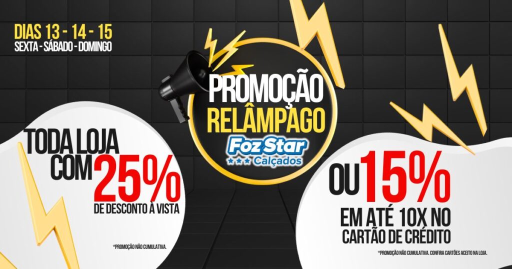 Promoção Relâmpago Foz Star Calçados: A Estrela da Vila Portes Brilha Mais Forte!